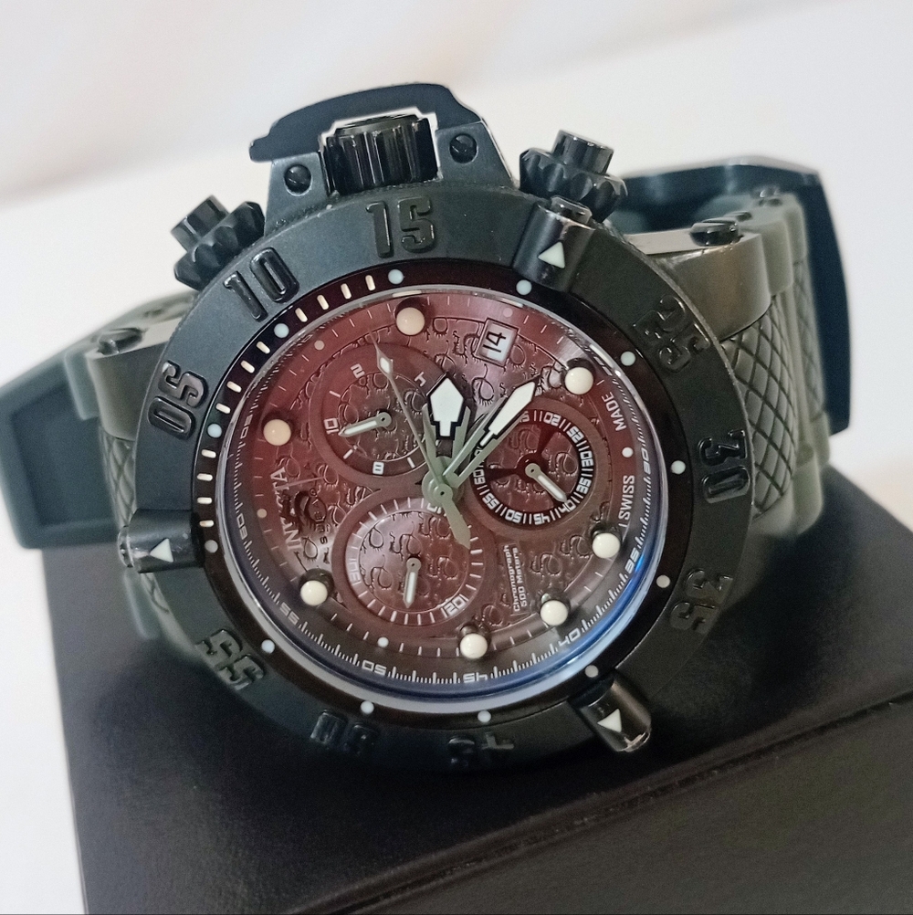 Invicta Subaqua Noma III Swiss Model no 15144 Watch - 500 m, Black, Grey - Picture 2 of 9